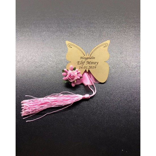 Ahşap Kelebek Magnet