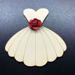 Ahşap Gelin Elbisesi Magnet