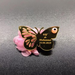 Pleksi Kelebek Magnet (Motifli)