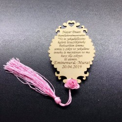 Ahşap Nazar Dualı Magnet 1