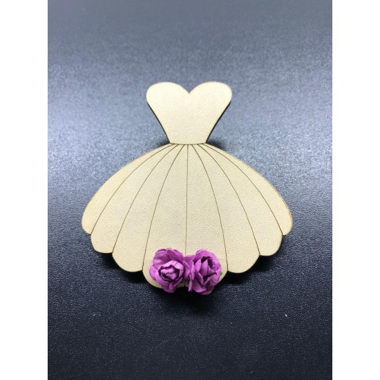 Ahşap Gelin Elbisesi Magnet Ahşap Gelin Elbisesi Magnet