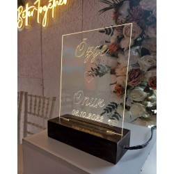 Led Işıklı İsimlik