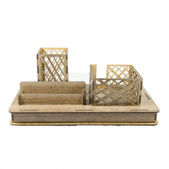 Ahşap Dekoratif Kalemlik